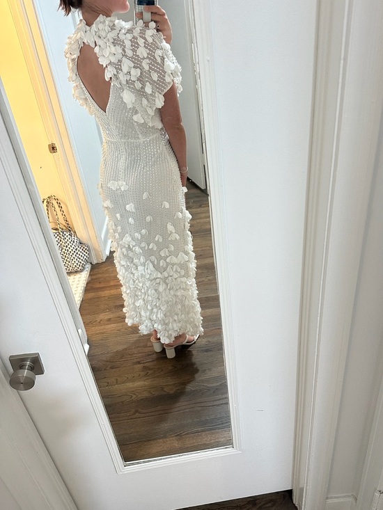 Karen Millen Dresses & Skirts - Karen Millen White 3D Floral Maxi Dress